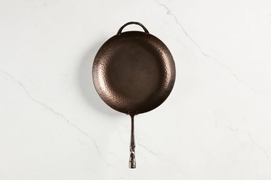 SMITHEY Carbon Steel 12" Deep Farmhouse Skillet