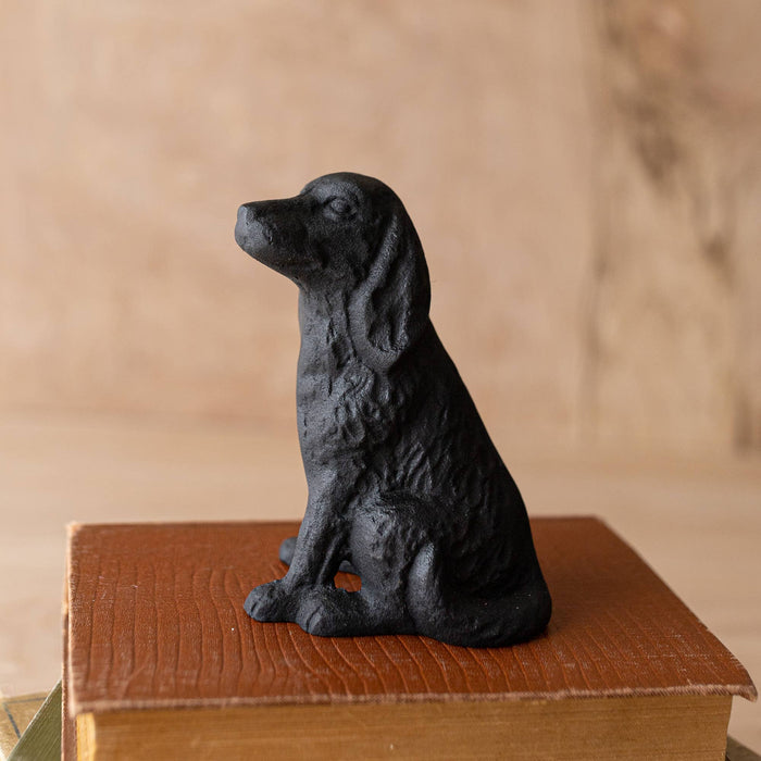 Foreside Home & Garden - Sitting Dog Decorative Accent Black Cast Iron