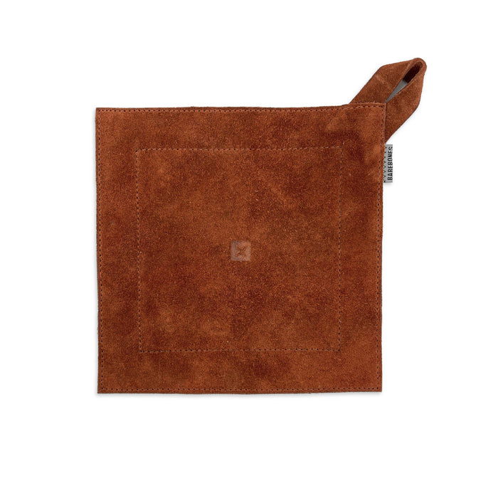 Barebones - Suede Leather Hot Pads: Terracotta