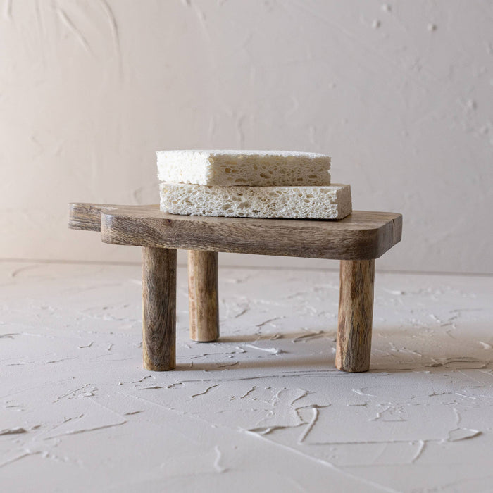 Foreside Home & Garden - Hazel 3 Leg Mango Wood Farmhouse Riser