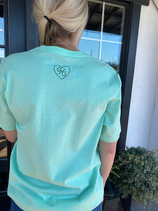 GGCC Swag / Our Grass is Greener Turquoise Short Sleeve Tee