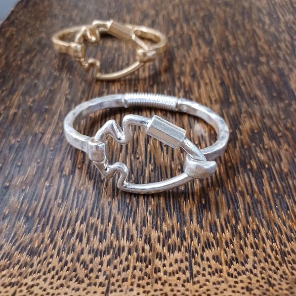 Paco Designs - Matte Finish Arrowhead Bracelet (Gold or Silver): Yellow Gold