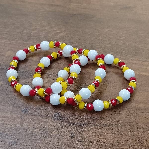 Paco Designs - Kansas City Chief's Home Game Bracelet