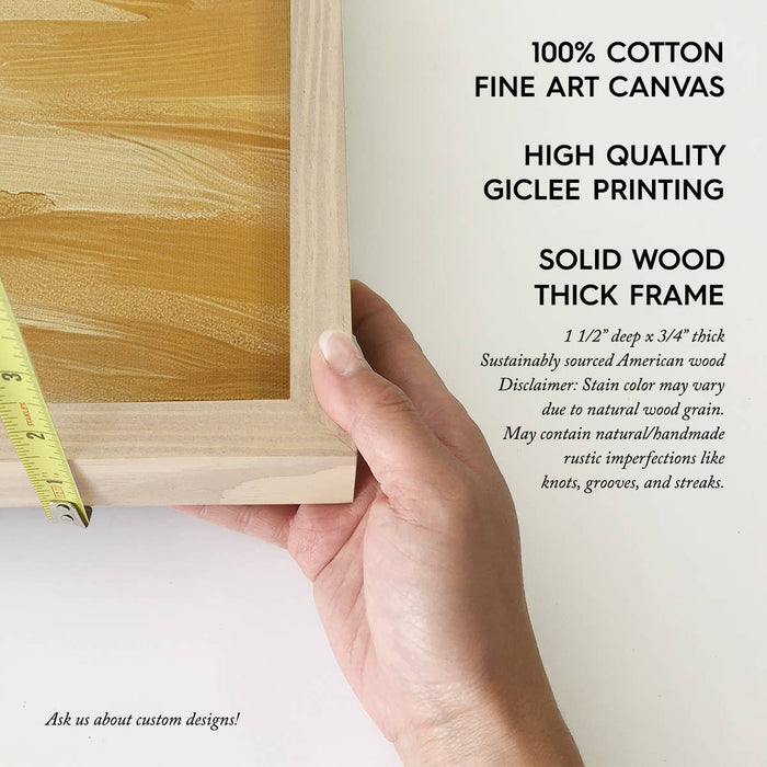 Hangout Home - Jesus Golden Sunset - Jesus Canvas Wall Art - Wood Framed: 6x10" Mini Canvas Art with Wood Box Frame