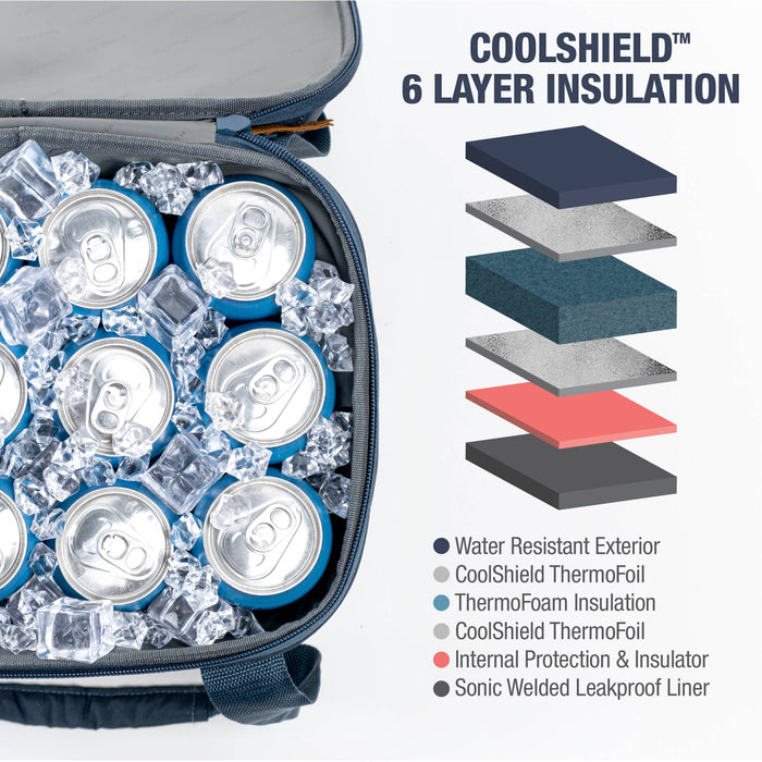 CleverMade - Pacifica Collapsible Cooler: Charcoal/Cognac / 30 Can