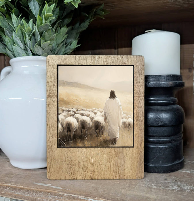Redeemed Decor - Polaroid Frame Jesus Sheep