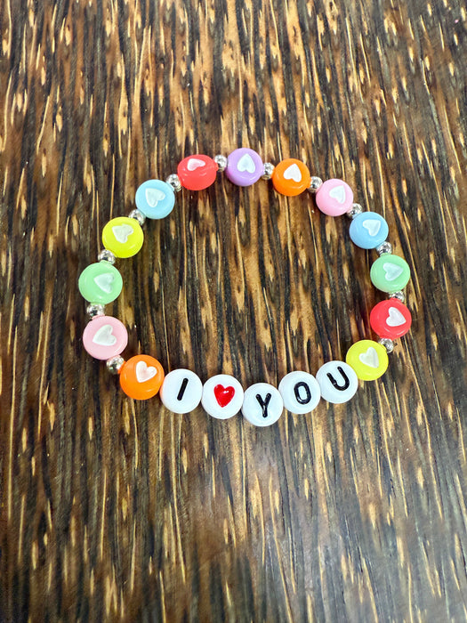 Paco Designs - Children's Multi Color Heart Bracelet