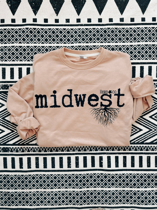 The Herd & Co - Midwest Roots: XXL / Sweatshirt (Wheat)