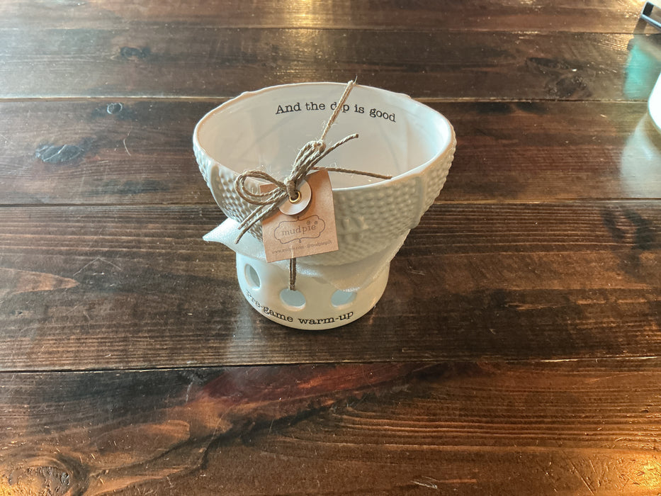 Mudpie Football Tidbit Warmer