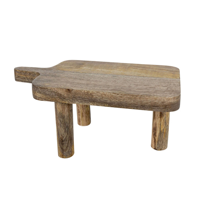 Foreside Home & Garden - Hazel 3 Leg Mango Wood Farmhouse Riser