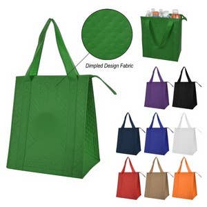Market Street Promotions - Laminated Cooler Tote Bag: Kelly Green