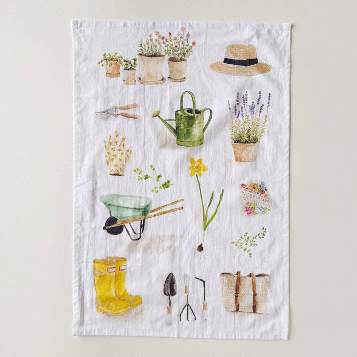 emily lex studio - Garden cotton flour sack tea towel