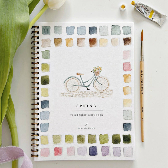 emily lex studio - Spring watercolor workbook