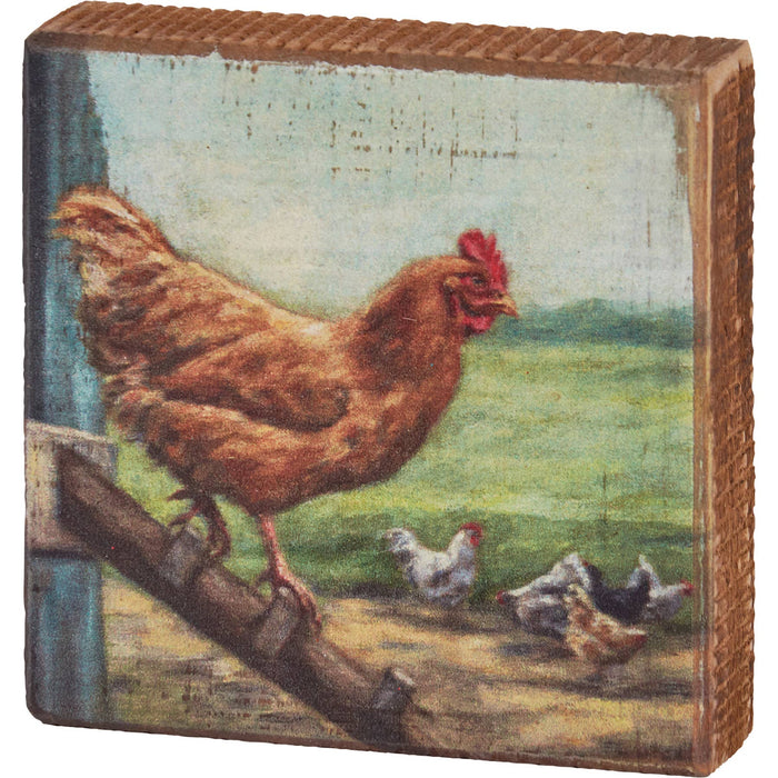 Primitives by Kathy - Chicken Coop Block Sign