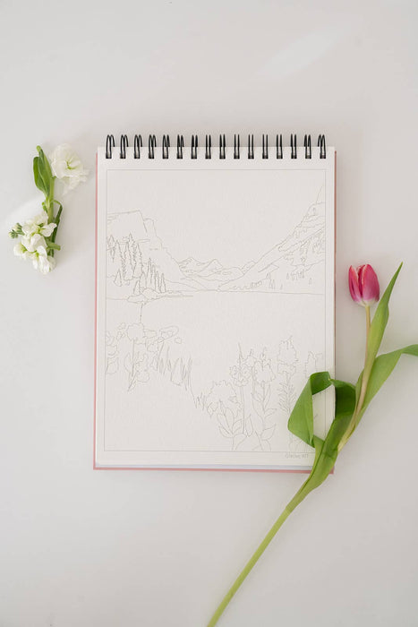 Bailey Rae Studio - National Parks Watercoloring Book-Outlines w/Video Tutorials