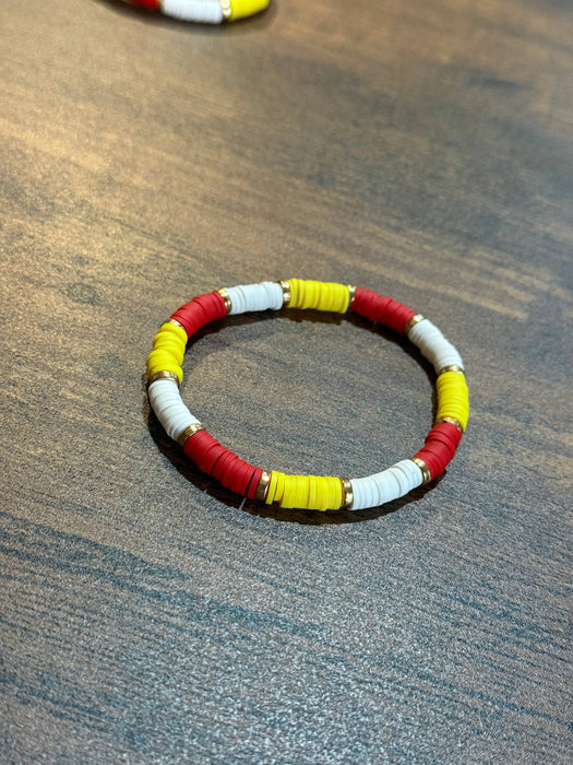 Paco Designs - KC Chiefs Heishi Home Game Bracelet
