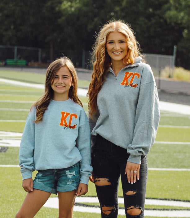 Country Charm Wholesale - KC football | left chest Crewneck: Large