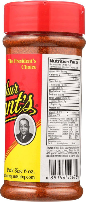 Arthur Bryant - Arthur Bryant's BBQ Barbecue Meat and Rib Rub