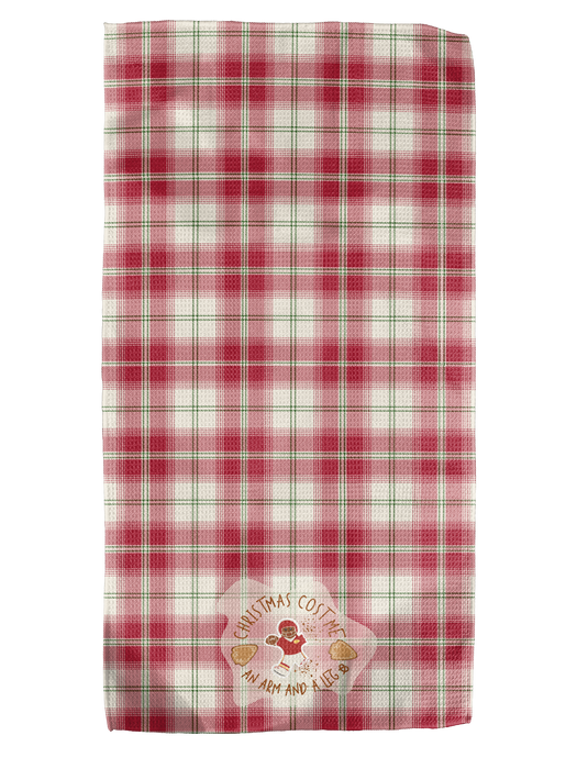 Absorb-Lumen - Christmas Cost Me 12x24 Bartender Double-Sided Towel
