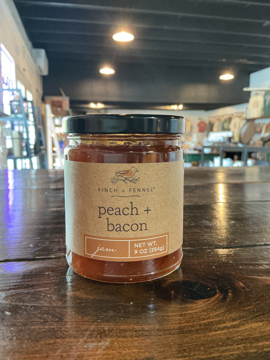 Finch + fennel bacon + peach jam