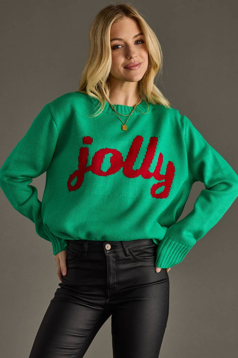 Panache Apparel Co. - Green Jolly Sweater