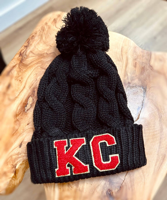 Country Charm Wholesale - KC Patch Beanie: Black