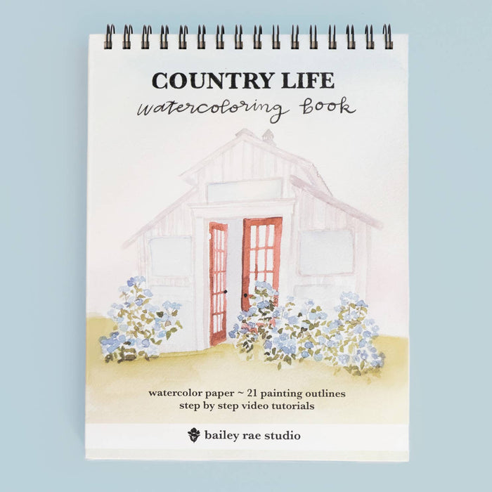 Bailey Rae Studio - Country Life Watercoloring Book