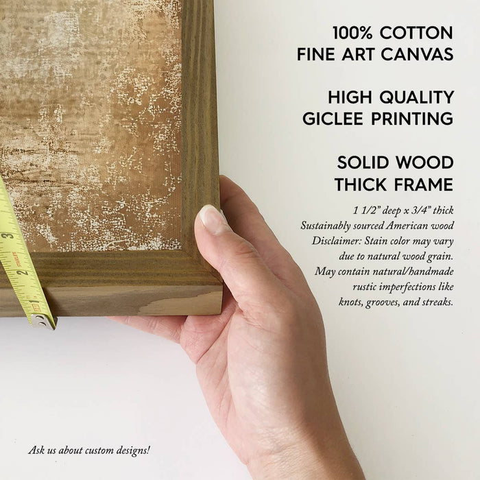 Hangout Home - Distressed Vintage Santa Painting - Santa Canvas Art - Frame: 12x18" Medium Canvas Art with Thick Wood Frame