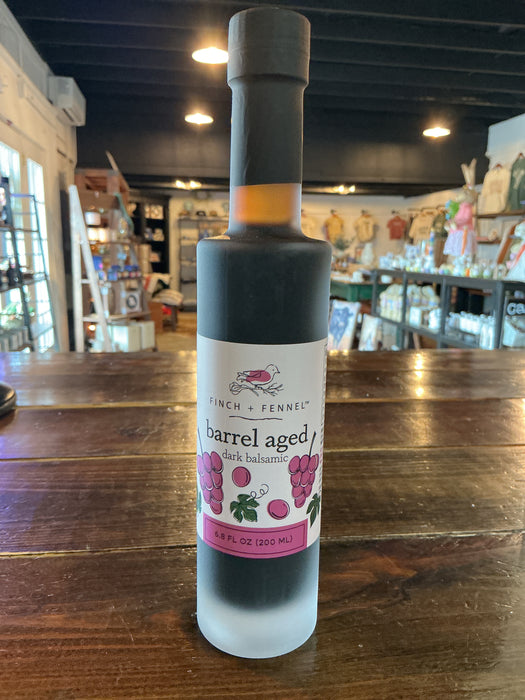 Finch + fennel barrel aged classic dark balsamic vinegar
