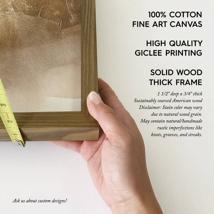 Hangout Home - Jesus Walking with Dark Haired Boy - Jesus Canvas Art : 6x10" Mini Canvas Art with Wood Box Frame