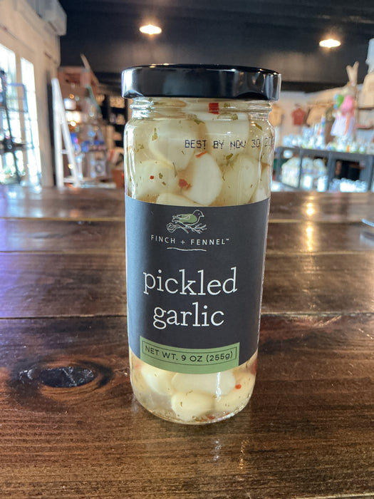 Finch + fennel pickled garlic