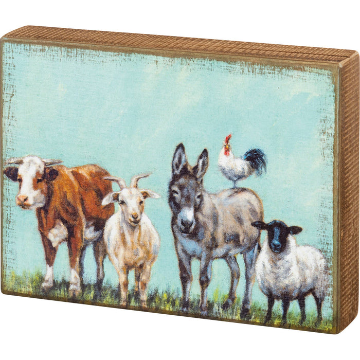 Primitives by Kathy - Farm Family Box Sign