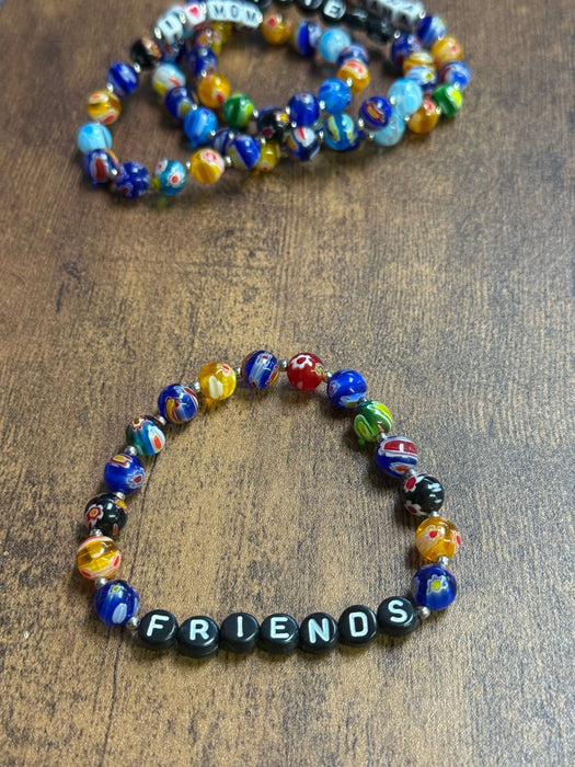 Paco Designs - Millefiori Friendship Glass Beaded Bracelets