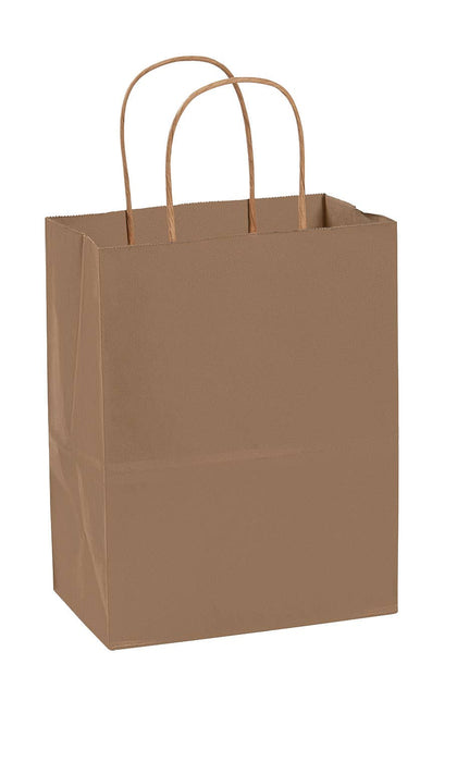 Store Supply Warehouse - Kraft Paper Shopping Bags: Natural / Case of 100 / Medium