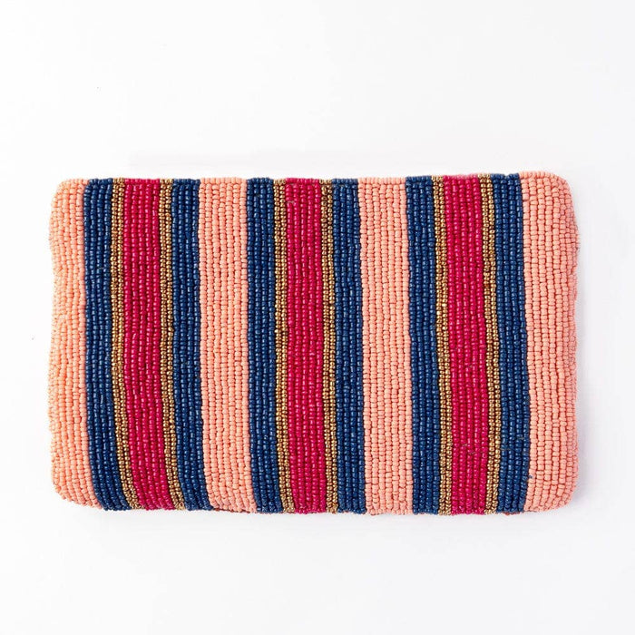 INK + ALLOY - Leila Boot Seed Bead Clutch With Strap