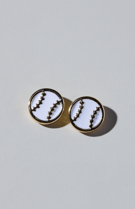 Nickel and Suede - Baseball Studs: Gold