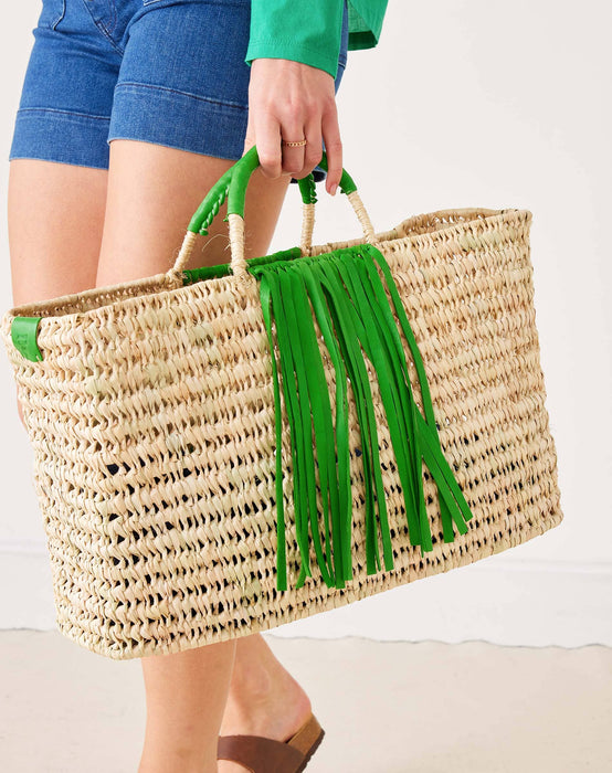 MERSEA - Bazaar Basket - Large: Lush Green / L