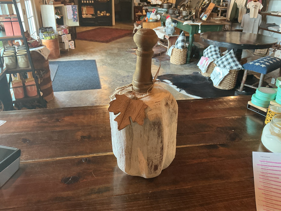 Mudpie MED Wood Baluster Pumpkin