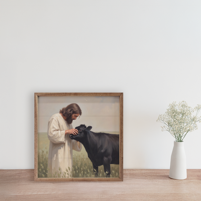 Kendrick Home - Jesus And The Little Angus Cow: 8x8