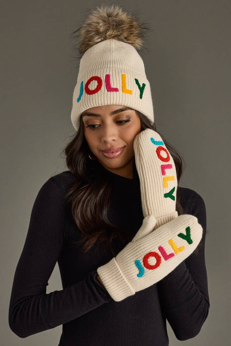 Panache Apparel Co. - Beige Jolly Knit Pom Hat