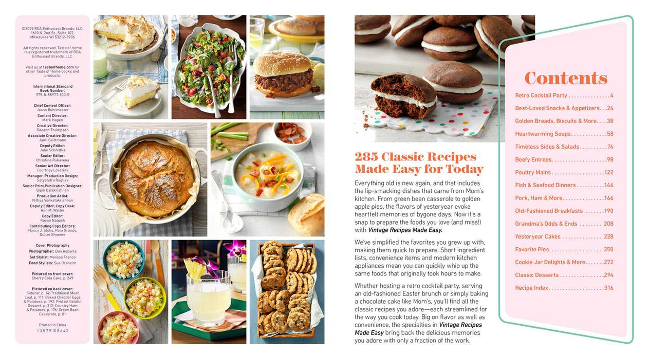 Simon & Schuster - Taste of Home Vintage Recipes Made Easy by: Paperback; 320 pages / English