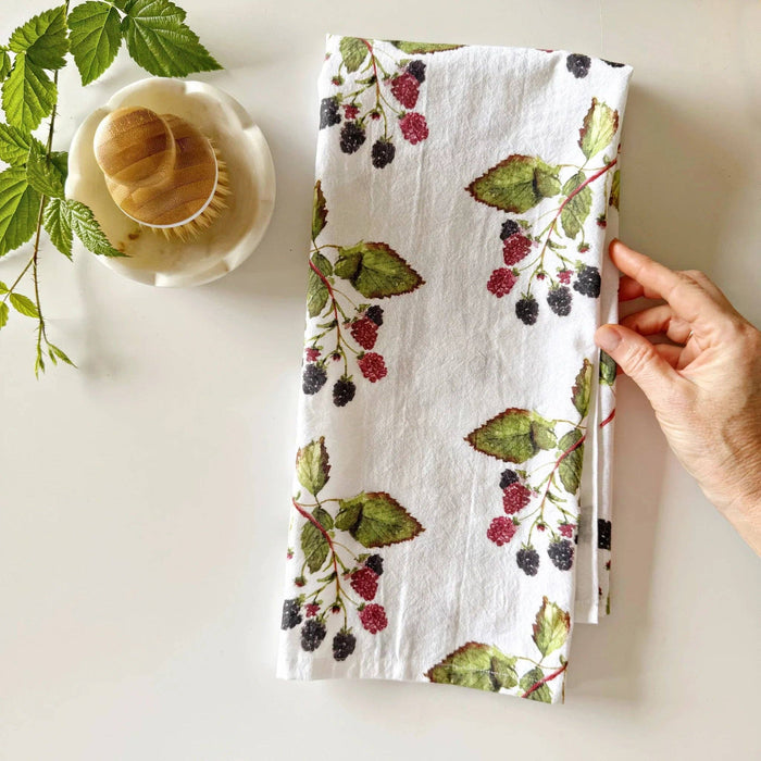 emily lex studio - Blackberry cotton flour sack tea towel