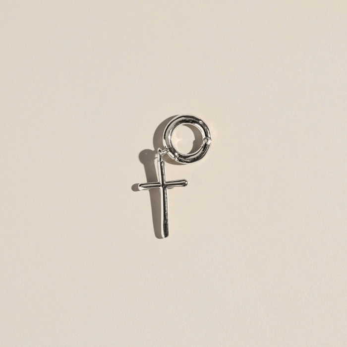 Nickel and Suede - Gold Cross Charm: Gold