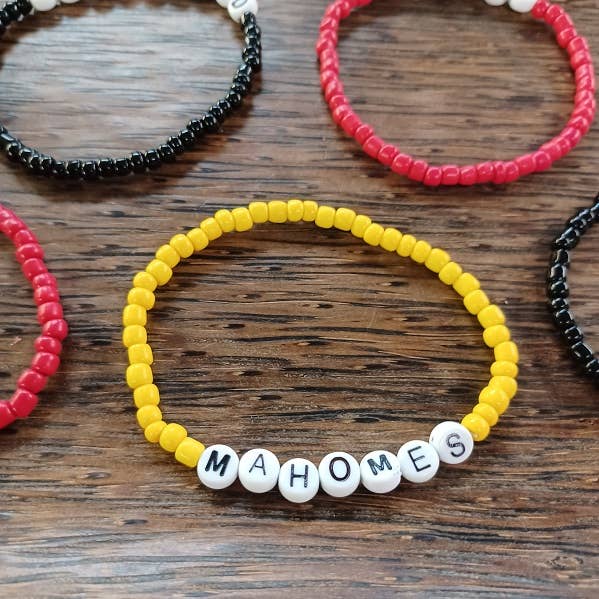 Paco Designs - CHIEFS TEAM SPIRIT Bracelets Red, Black or Yellow: Red