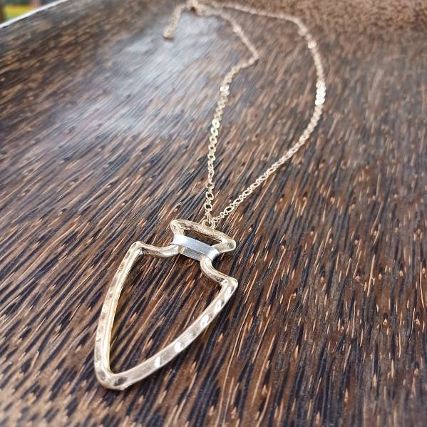 Paco Designs - Gold or Silver Wire Wrapped Arrowhead Necklace
: Yellow Gold