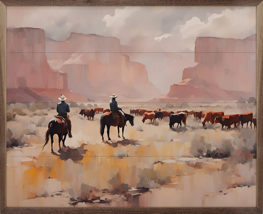Kendrick Home - Grand Canyon Cattle Moving: 20 x 16 x 1.5