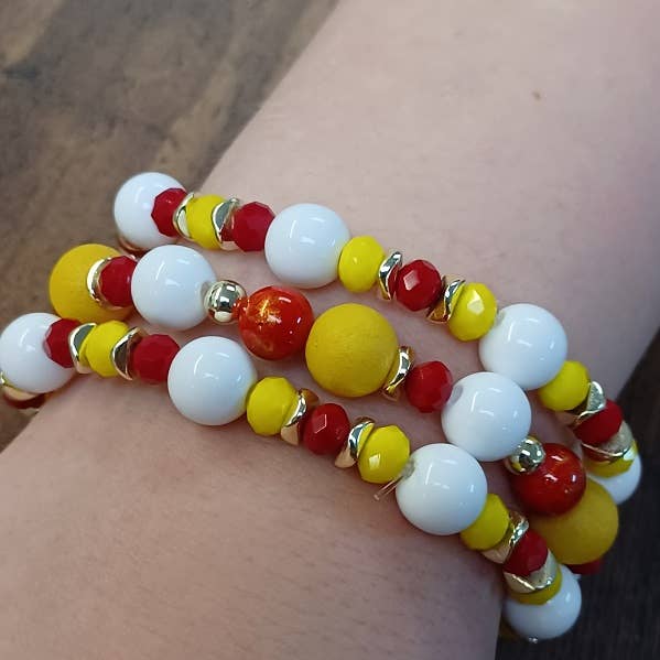 Paco Designs - Kansas City Chief's Home Game Bracelet