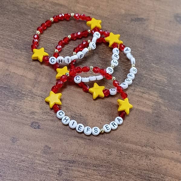 Paco Designs - Shinning In My Chiefs Era Bracelet