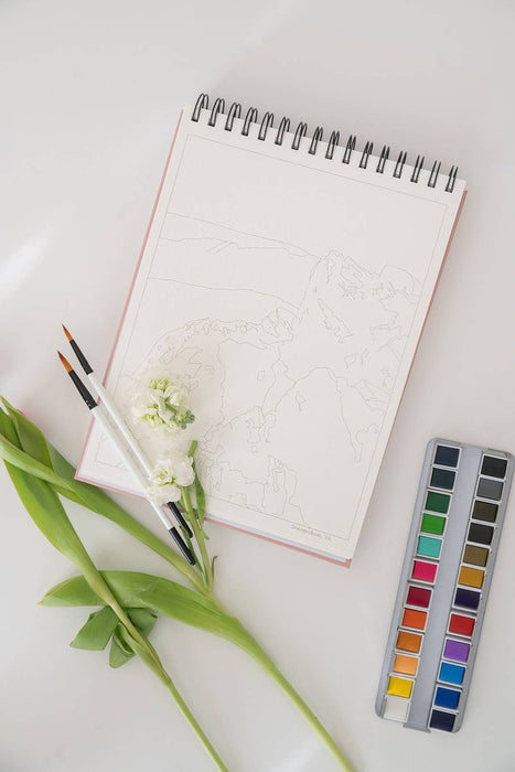 Bailey Rae Studio - National Parks Watercoloring Book-Outlines w/Video Tutorials