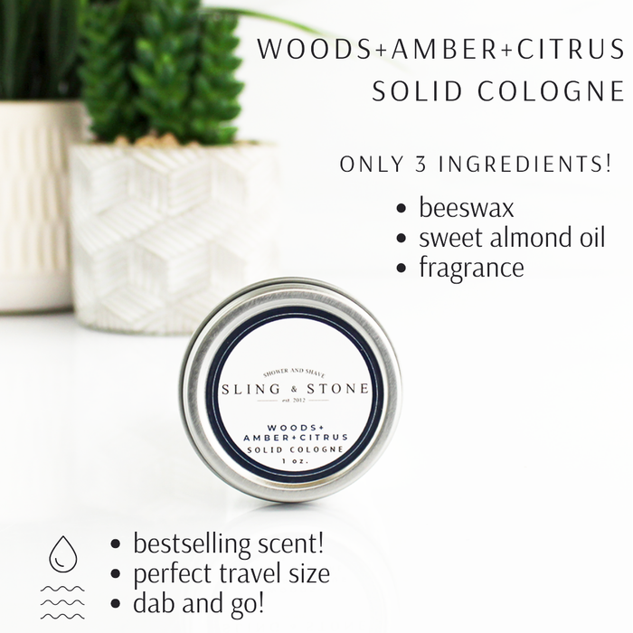 Twisted Tomboy | Bath+Body+Shower+Shave - FOR MEN | Solid Colognes (NEW SCENTS! 6 Scents): NEW! Sandalwood+Musk+Orange Blossom
